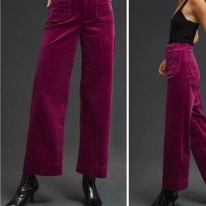 Anthropologie Maeve Wide Leg Corduroy Pants - size 26